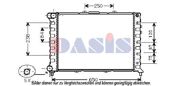 AKS DASIS Radiaator,mootorijahutus 020021N